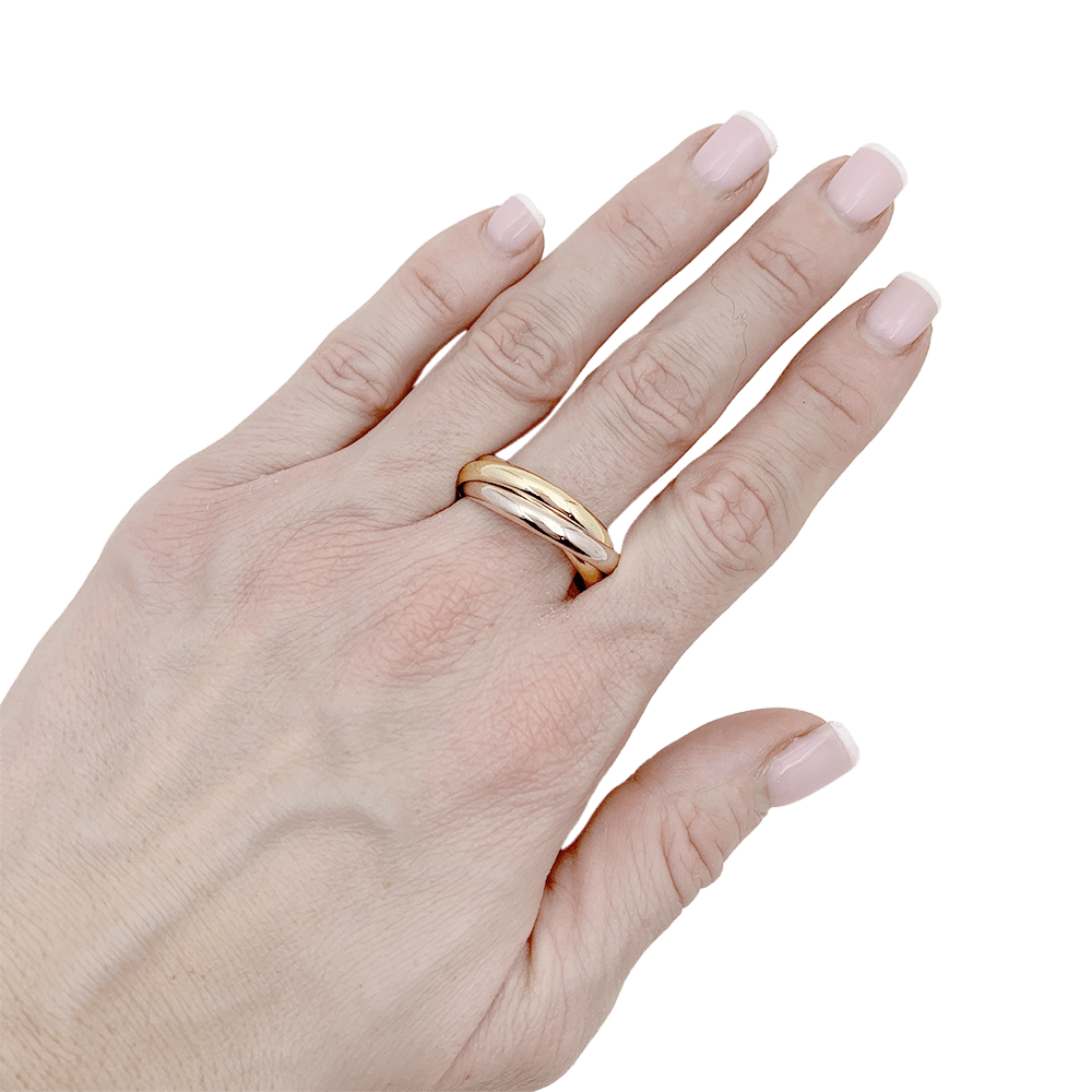 Bague Cartier "Trinity" trois ors. - Maison Eloe
