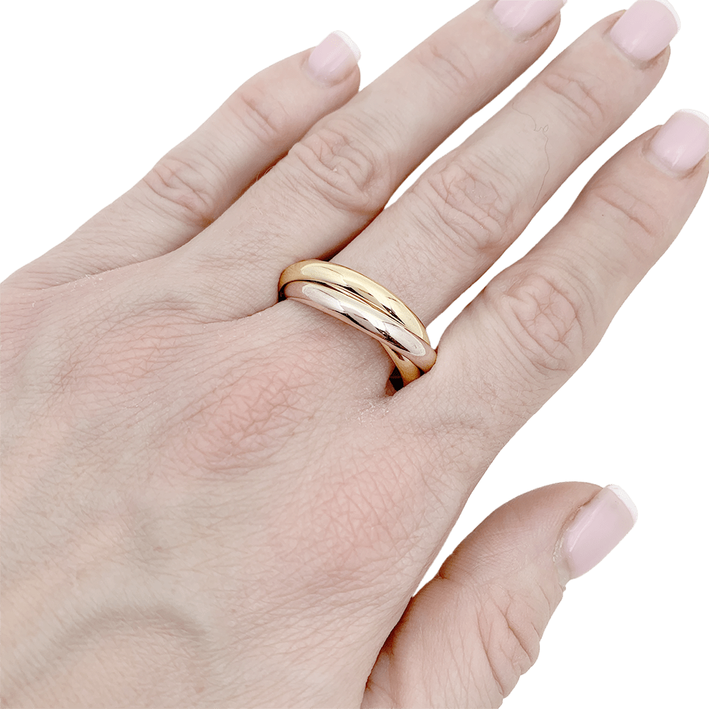 Bague Cartier "Trinity" trois ors. - Maison Eloe