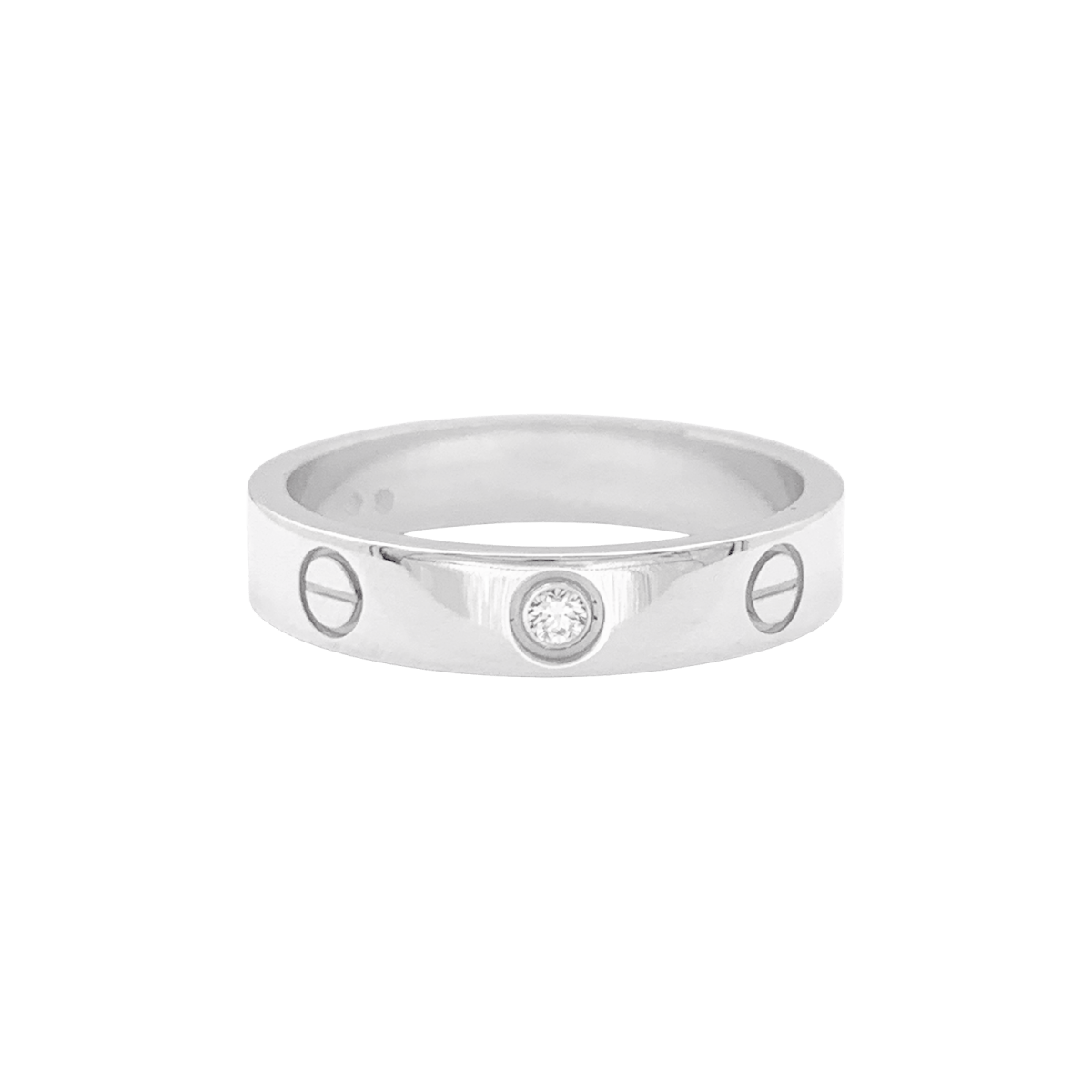 Bague Cartier "Love" or blanc, diamant. - Maison Eloe