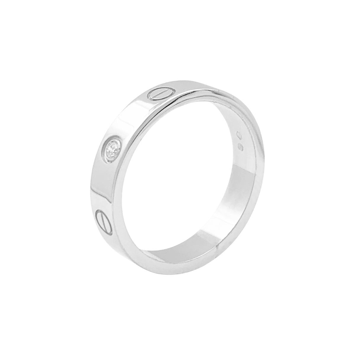 Bague Cartier "Love" or blanc, diamant. - Maison Eloe