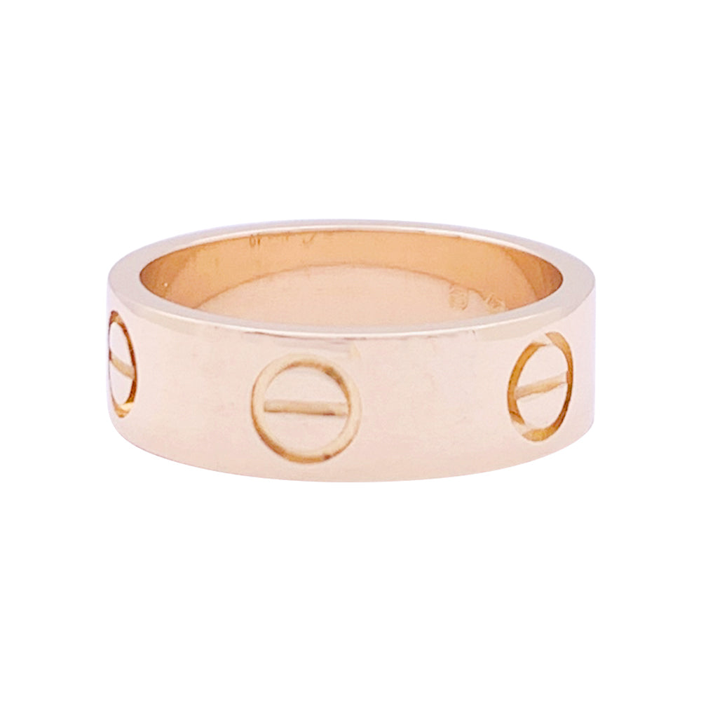 Bague Cartier, “Love”, or rose.