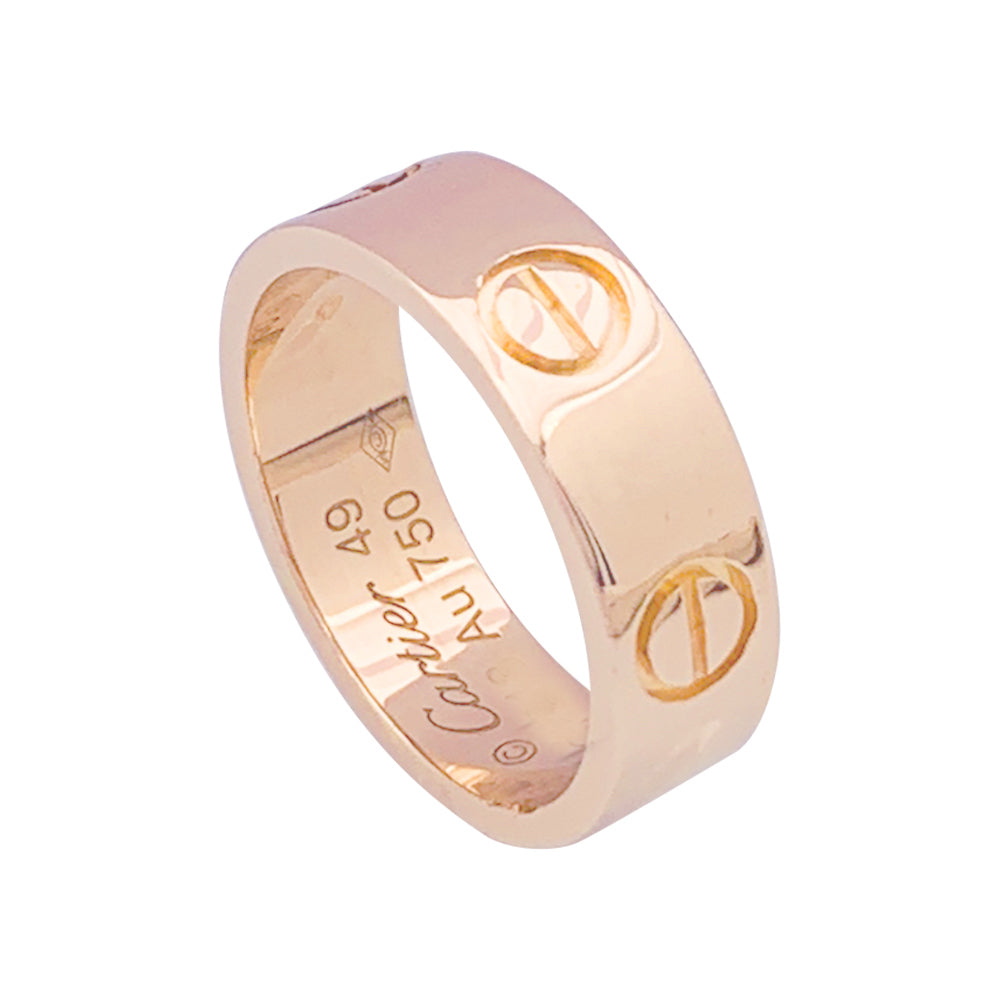 Bague Cartier, “Love”, or rose.