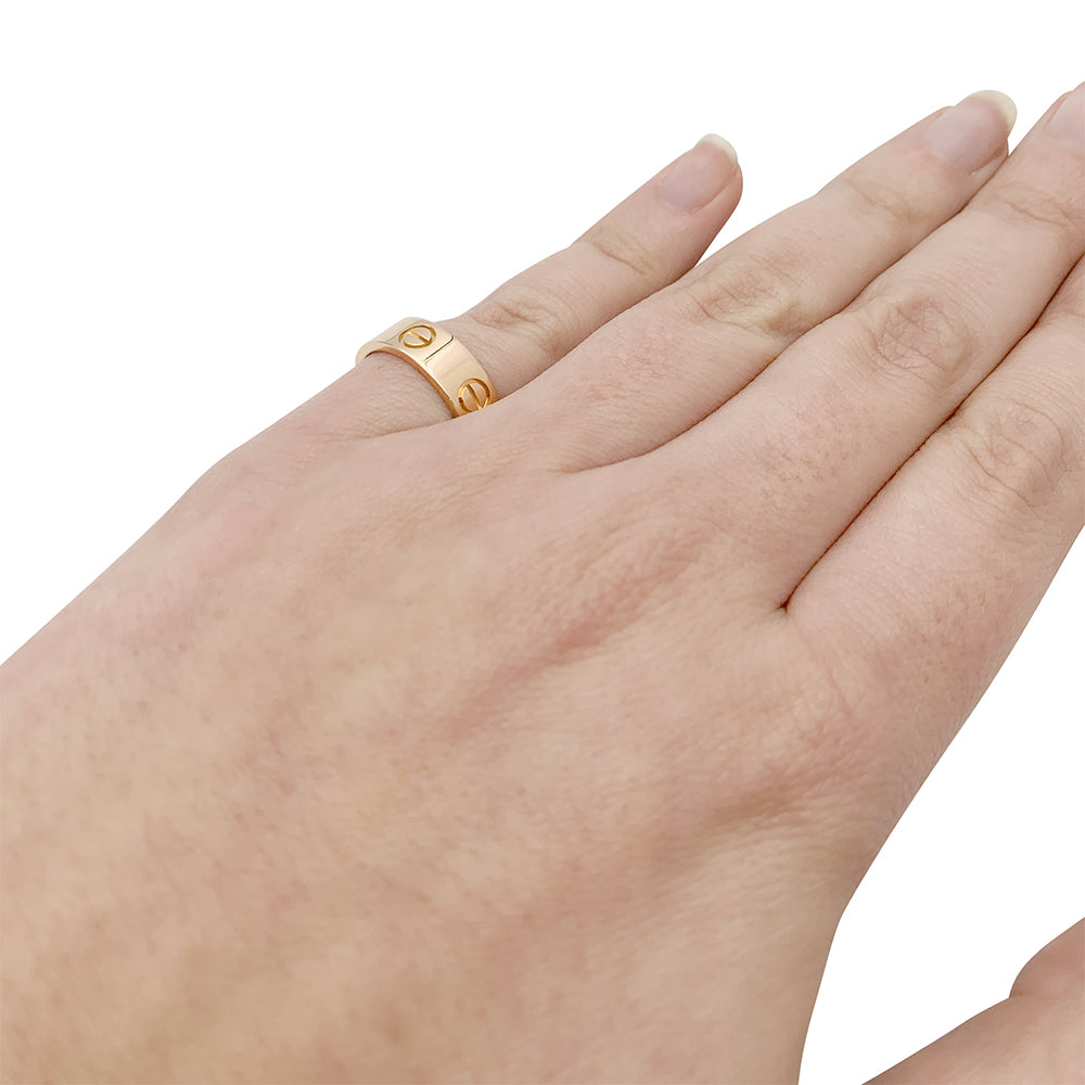 Cartier ring, “Love”, pink gold.