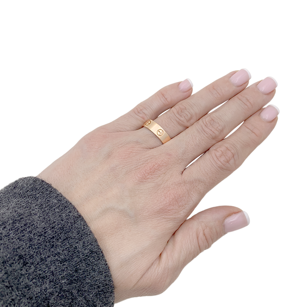 Cartier ring, “Love”, pink gold.