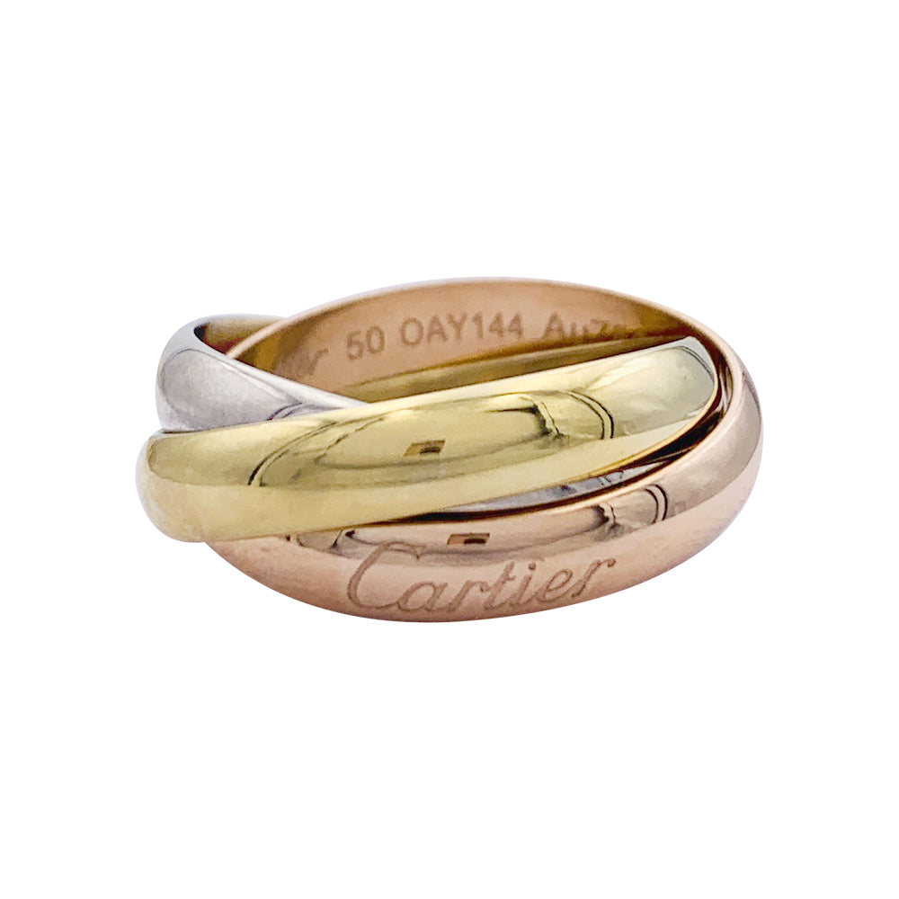 Bague Cartier, Trinity", trois ors.