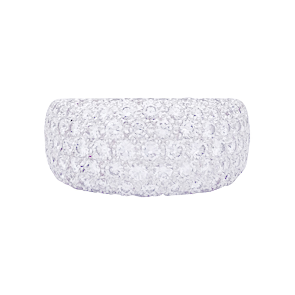 Bague Cartier or blanc, diamants "Nouvelle Vague".