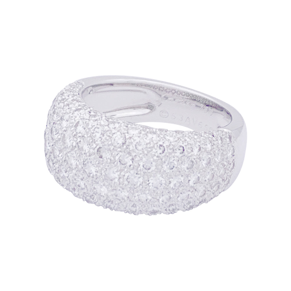 Bague Cartier or blanc, diamants "Nouvelle Vague".