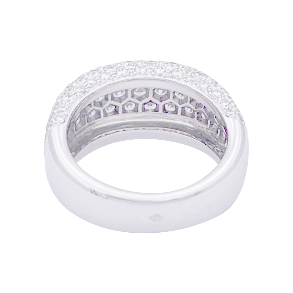 Bague Cartier or blanc, diamants "Nouvelle Vague".