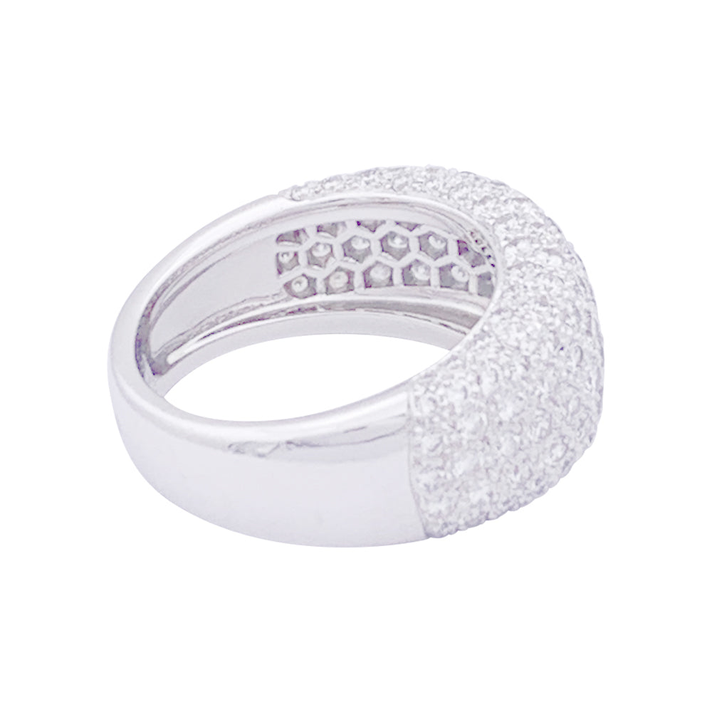 Bague Cartier or blanc, diamants "Nouvelle Vague".