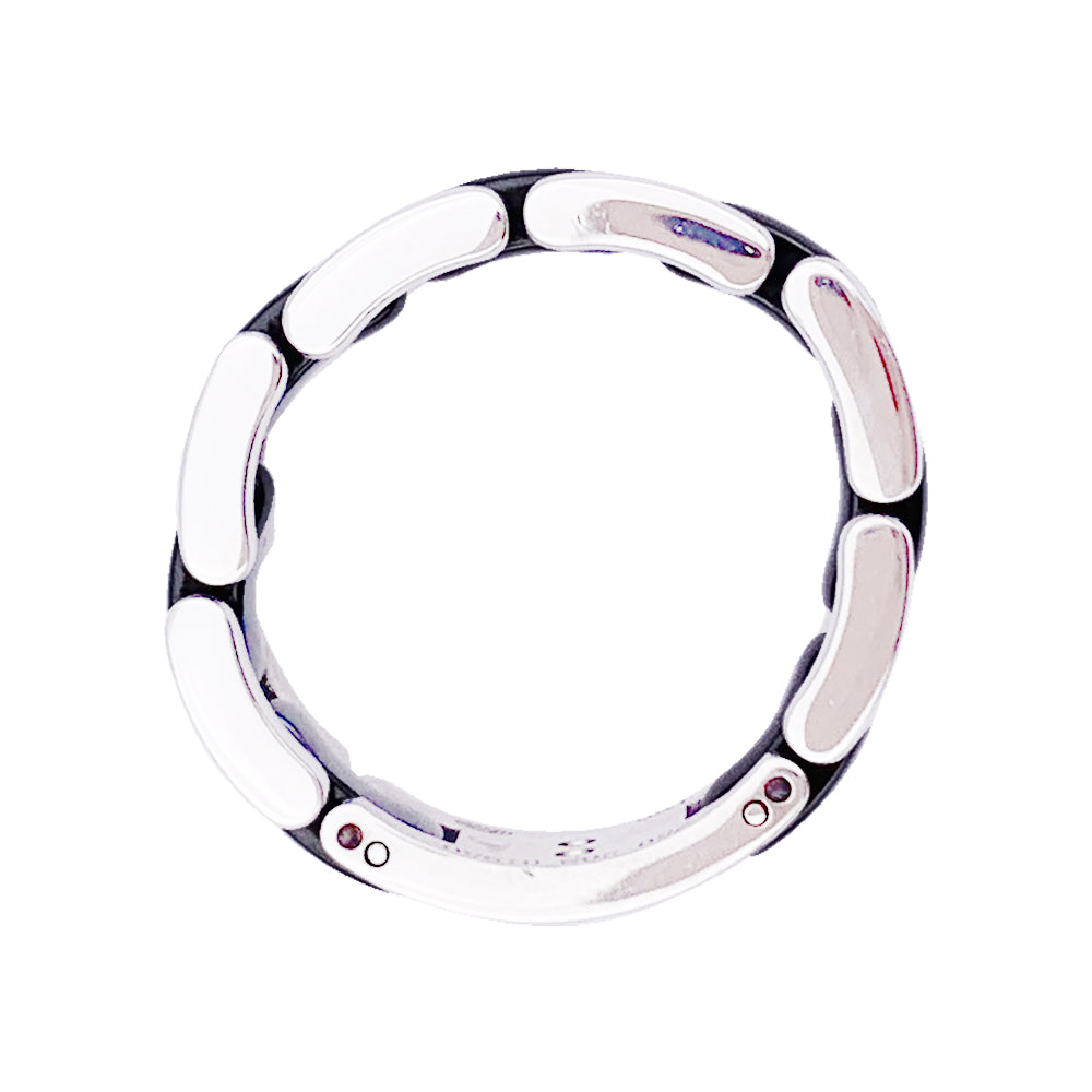 Chanel ring, "Ultra", white gold, ceramic.