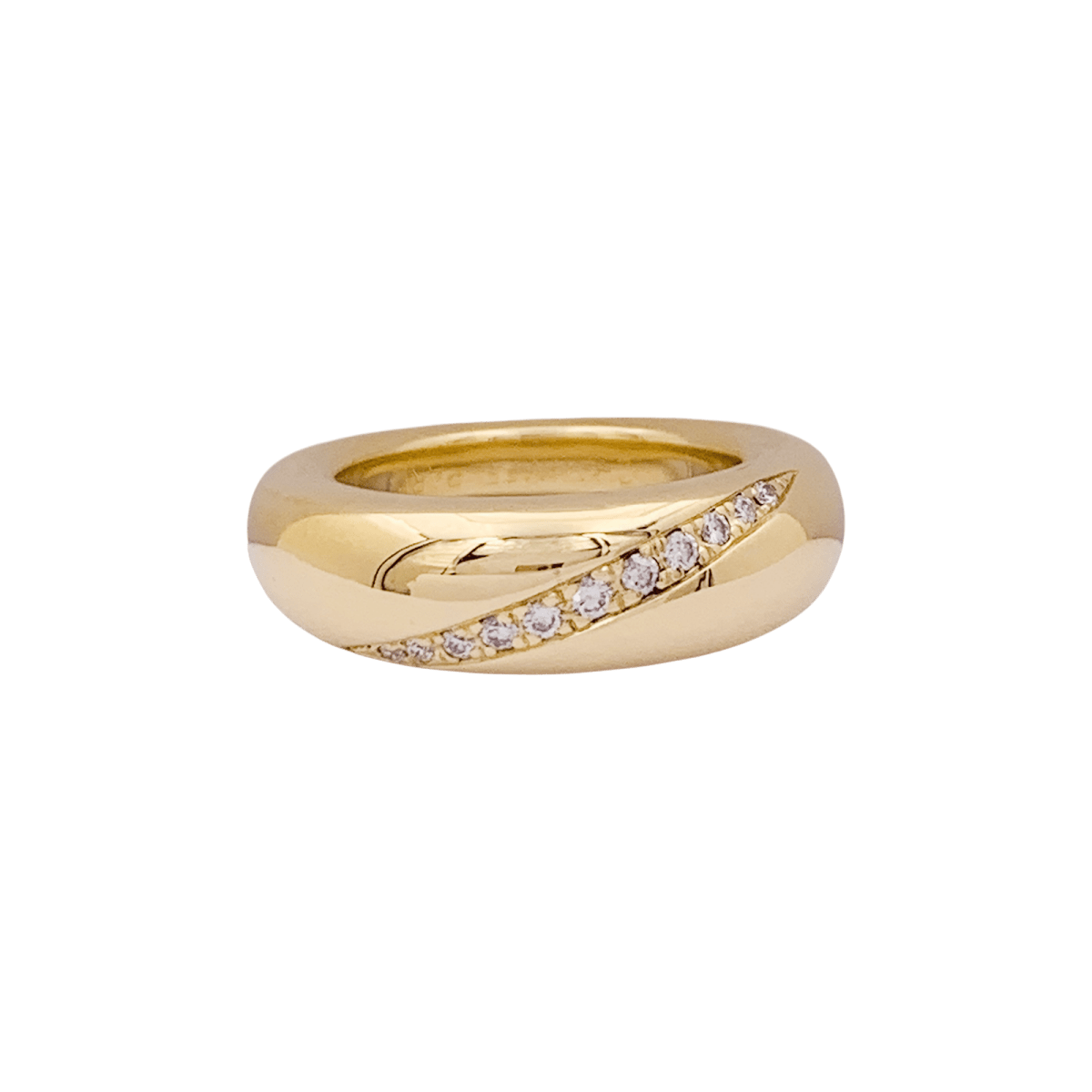 Bague Chaumet "Anneau" or jaune, diamants. - Maison Eloe