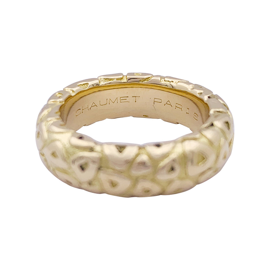 Chaumet "Carrosse" ring, yellow gold.