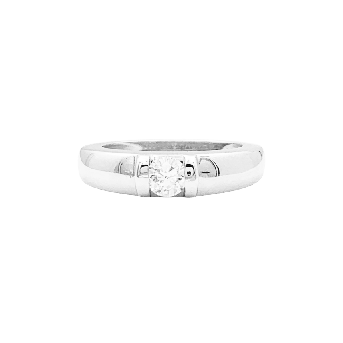 Bague Chaumet, "Gioia", or blanc, diamant. - Maison Eloe