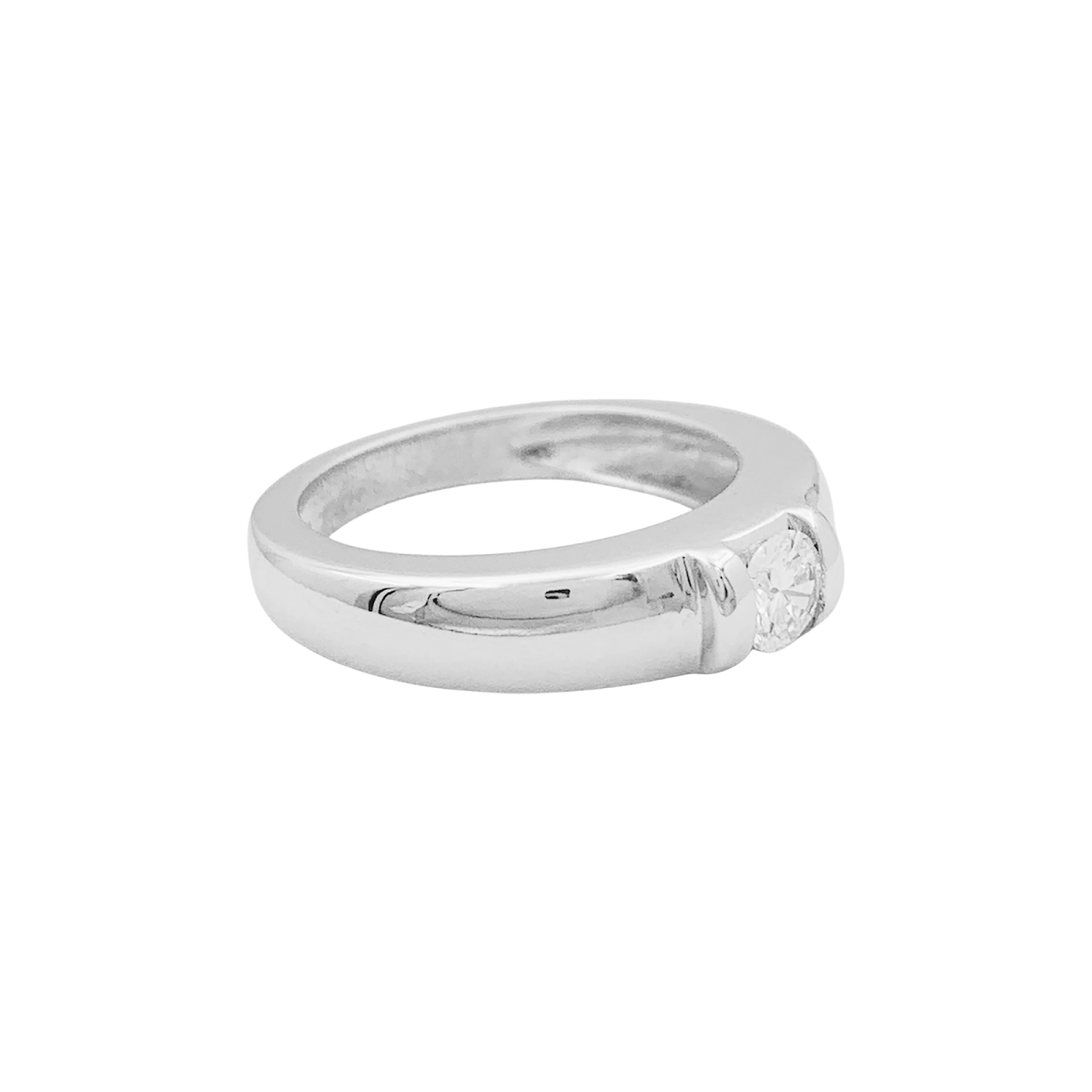 Bague Chaumet, "Gioia", or blanc, diamant. - Maison Eloe