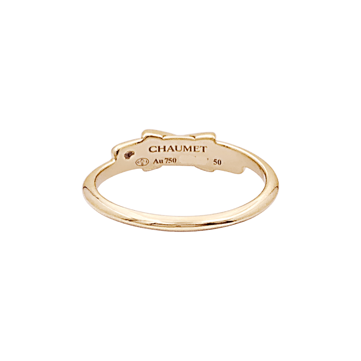 Bague Chaumet, "Jeux de Liens", or rose et diamants. - Maison Eloe