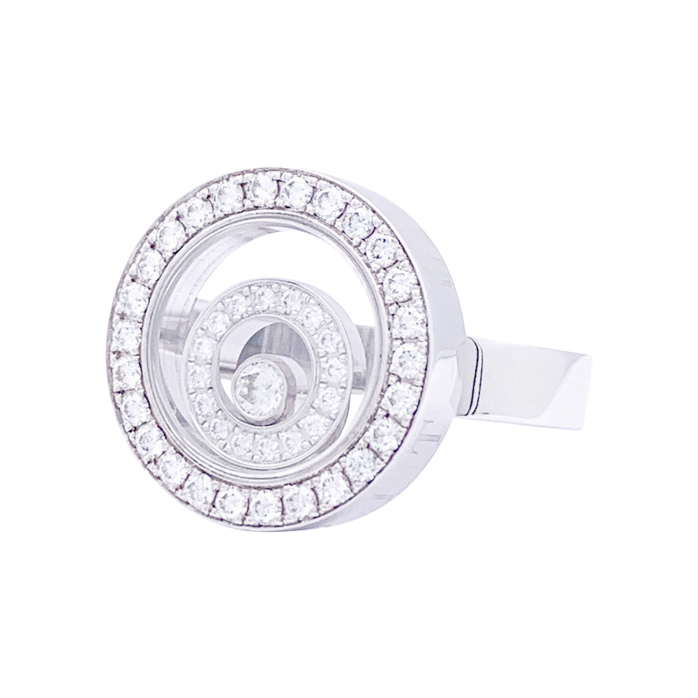 Chopard ring, "Happy Spirit", white gold, diamonds.