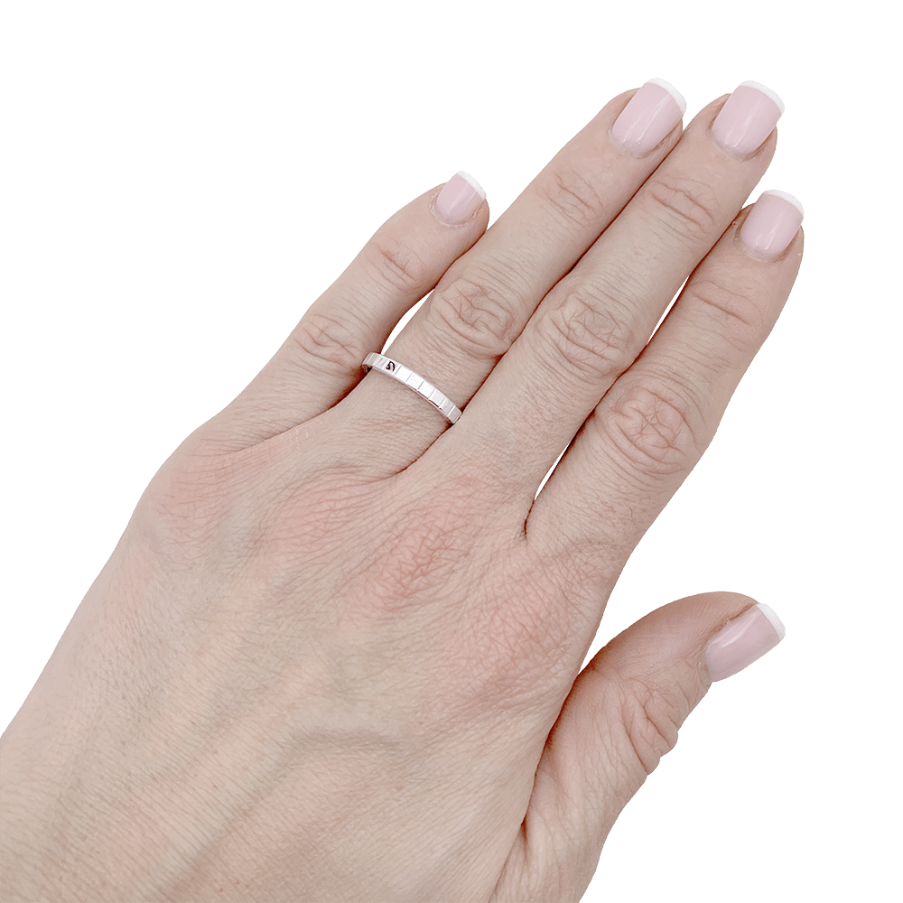Bague Chopard "Ice Cube" or blanc. - Maison Eloe