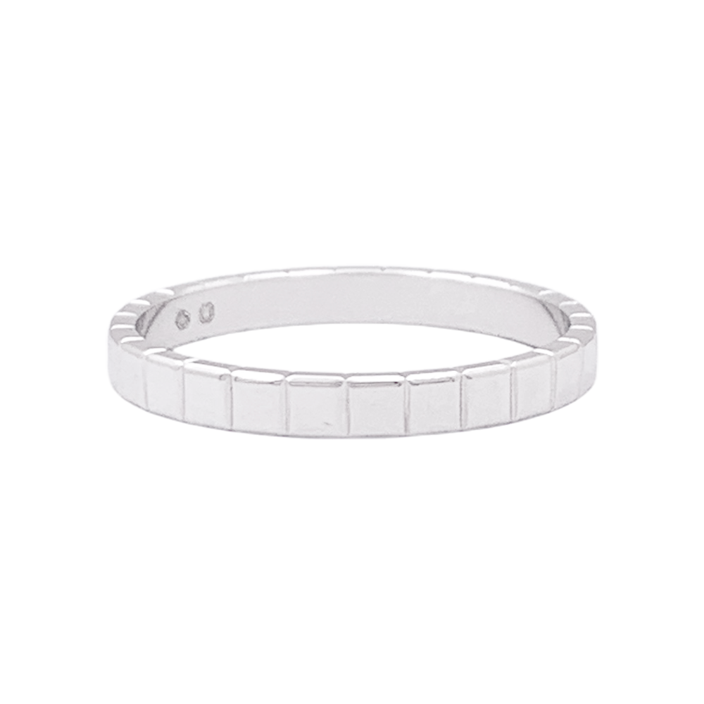 Bague Chopard "Ice Cube" or blanc.