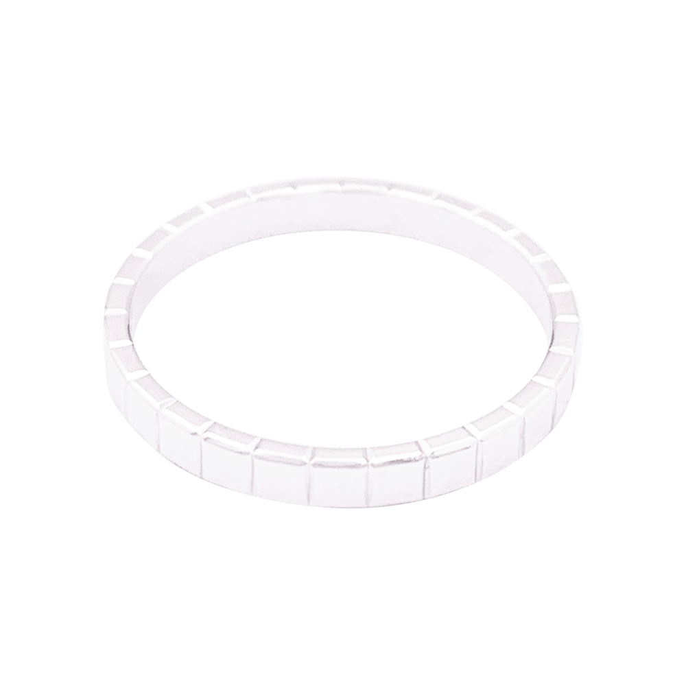 Bague Chopard "Ice Cube" or blanc. - Maison Eloe