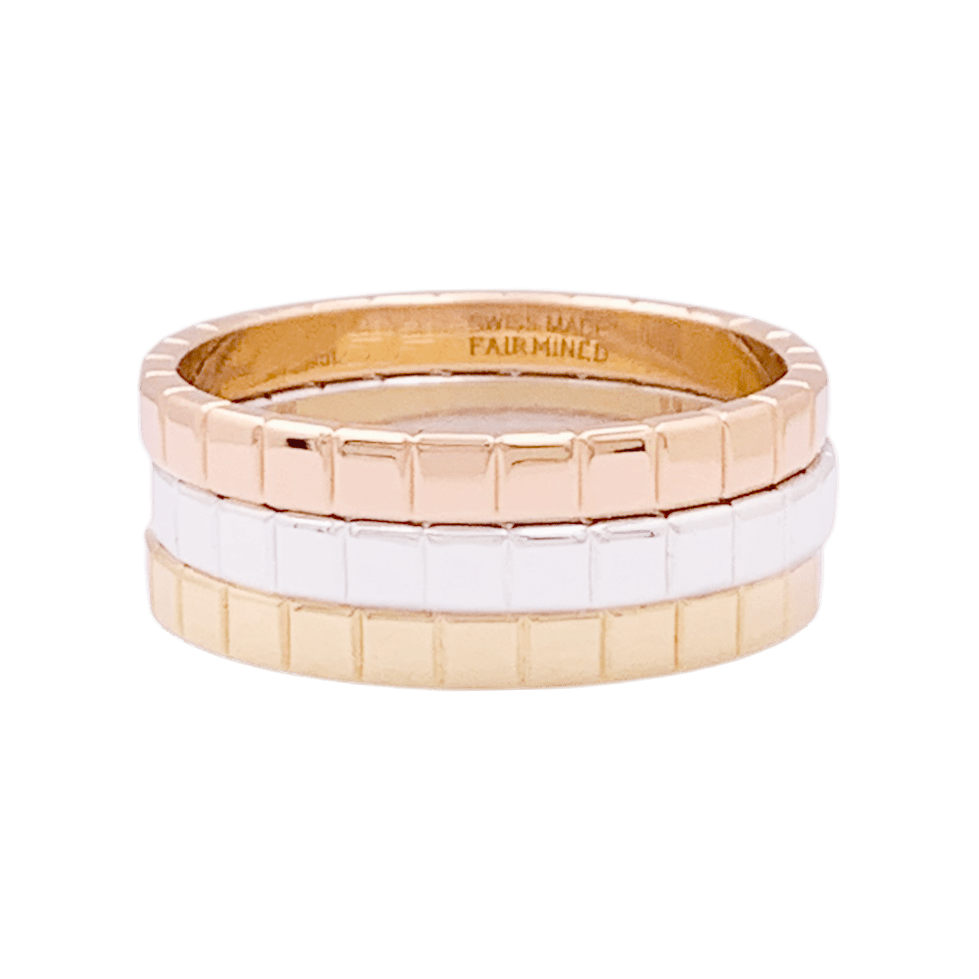 Bague Chopard "Ice Cube" or rose. - Maison Eloe