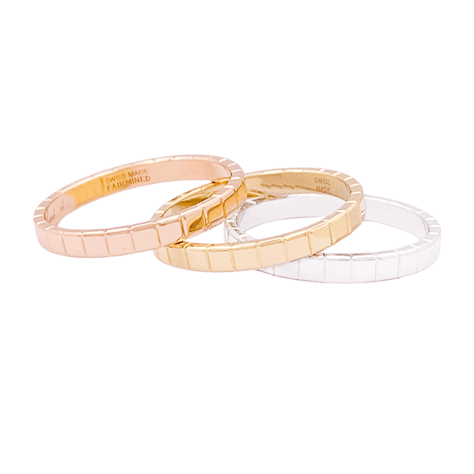 Bague Chopard "Ice Cube" or rose. - Maison Eloe