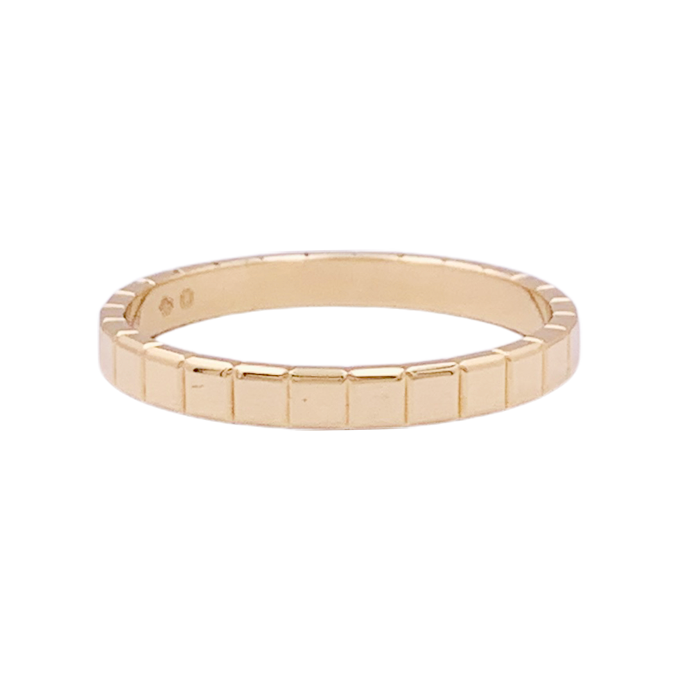 Bague Chopard "Ice Cube" or jaune.