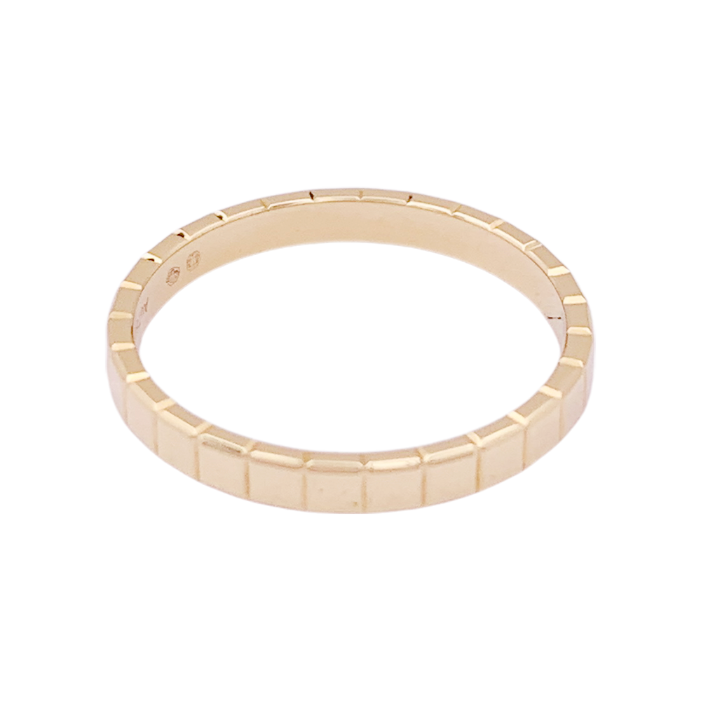 Bague Chopard "Ice Cube" or jaune.