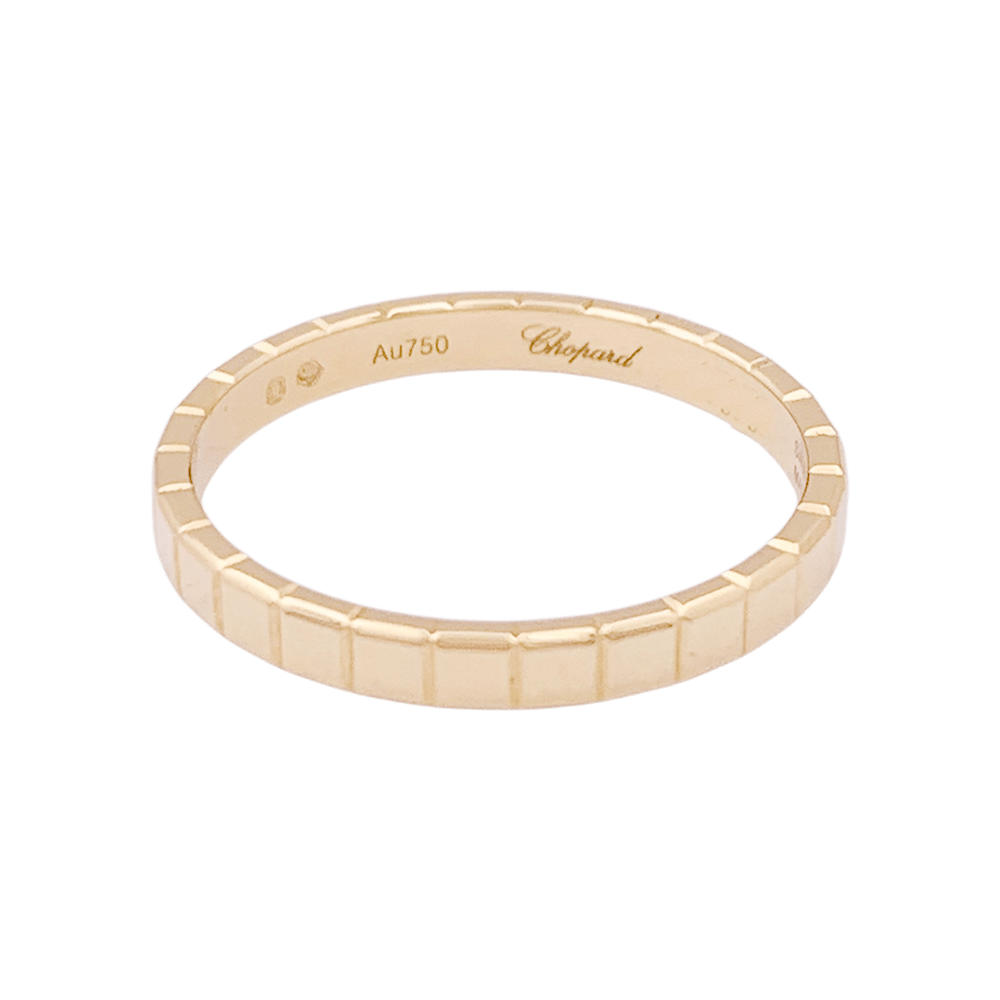 Bague Chopard "Ice Cube" or jaune. - Maison Eloe