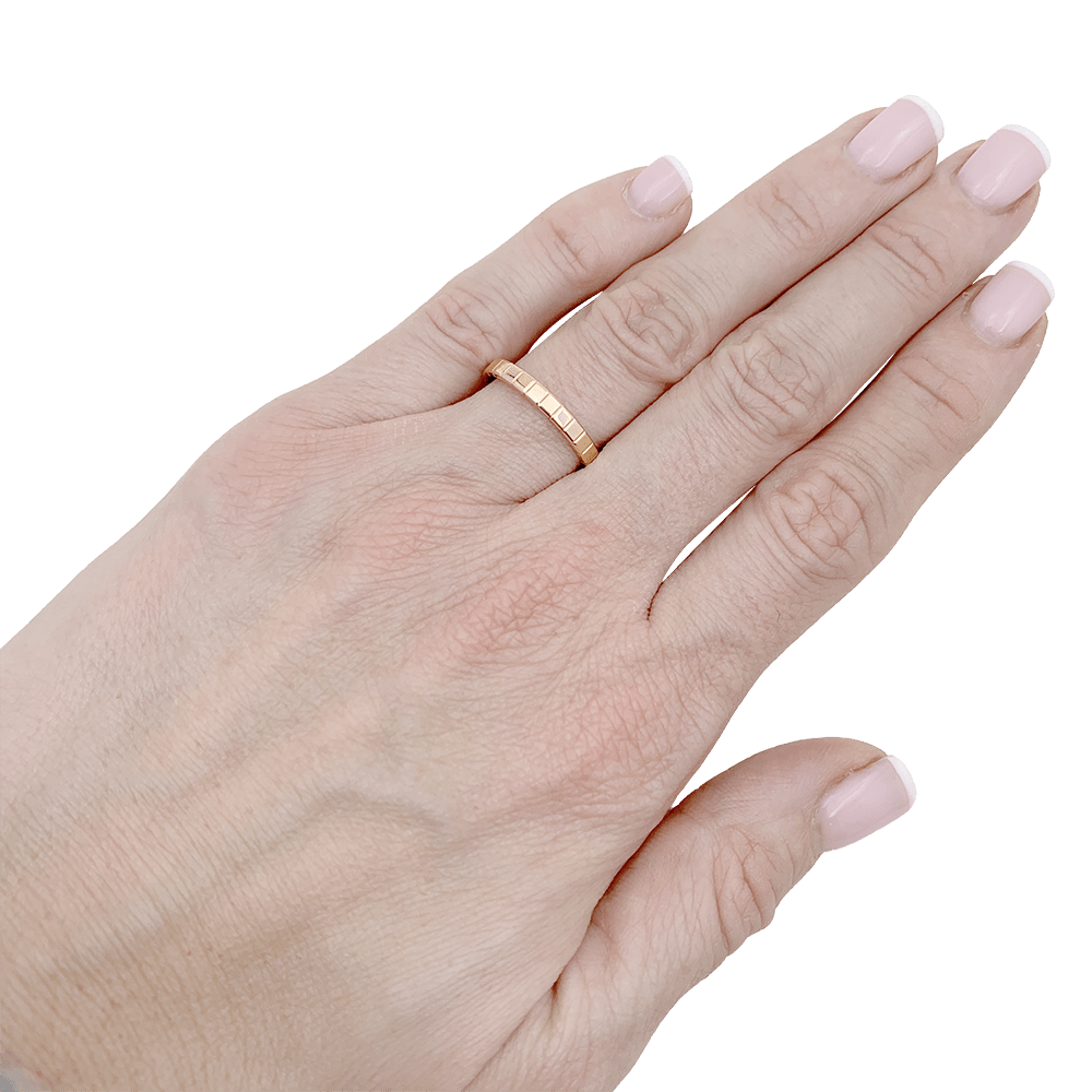 Bague Chopard "Ice Cube" or rose. - Maison Eloe