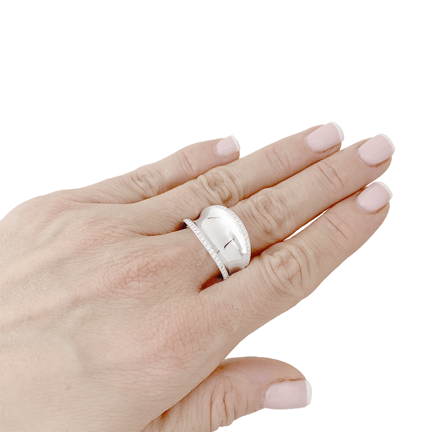 Bague Chopard "Impérial" or blanc, diamants. - Maison Eloe