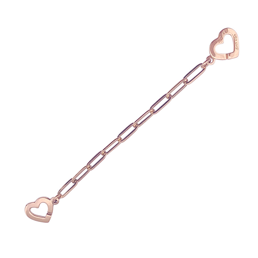 Dinh Van ring, "Doubles Coeur" rose gold.