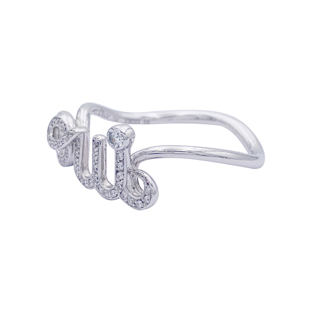 Dior ring, "Dioramour - Oui", white gold, diamonds.