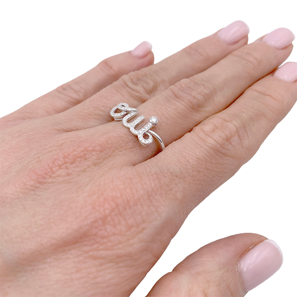 Dior ring, "Dioramour - Oui", white gold, diamonds.