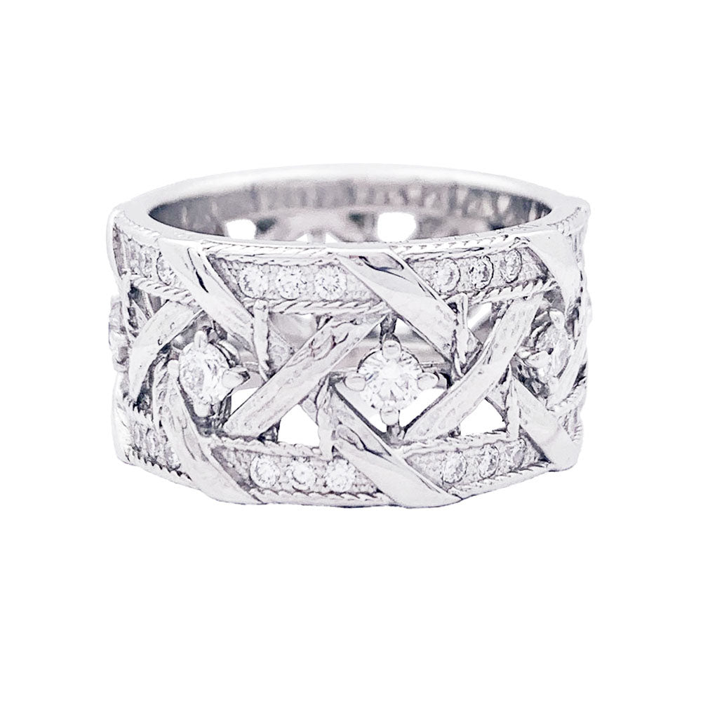Bague Dior "My Dior", or blanc et diamants.