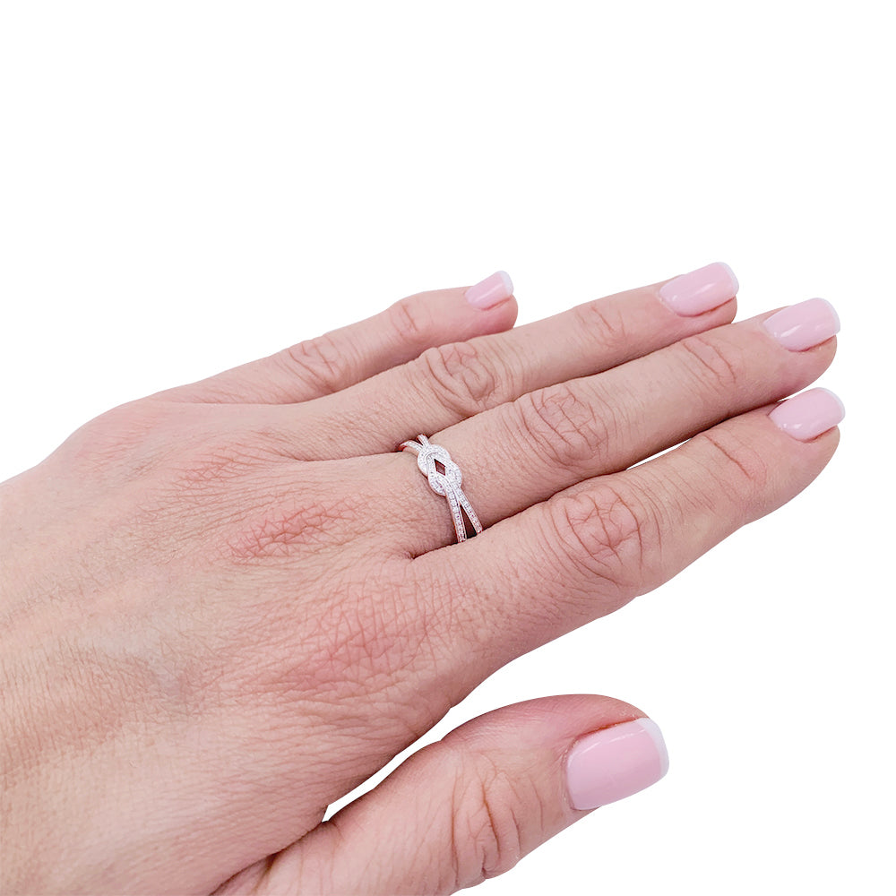 Fred ring, "Infinite Chance", white gold, diamonds.