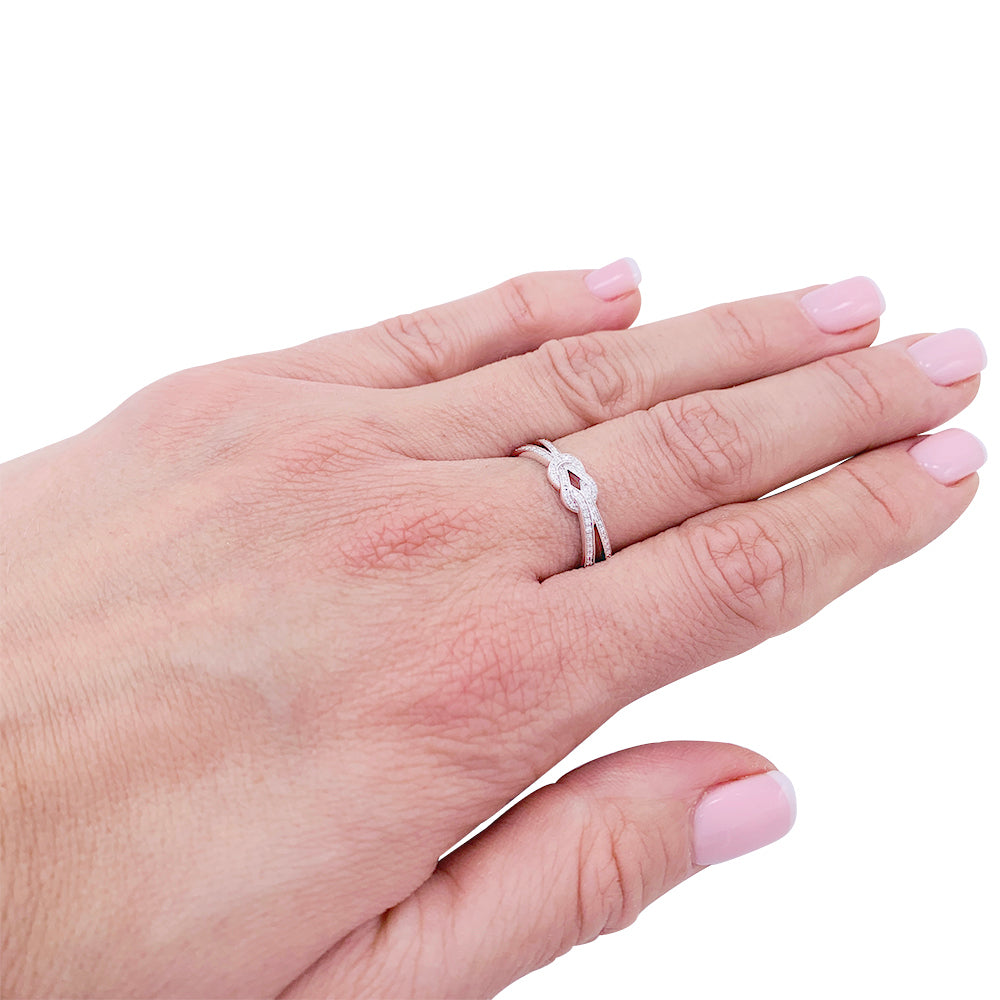 Fred ring, "Infinite Chance", white gold, diamonds.