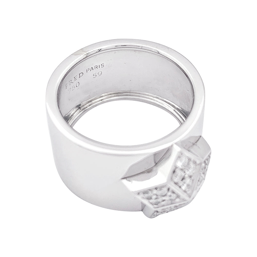 Fred ring, "Lucifer", white gold, diamonds.