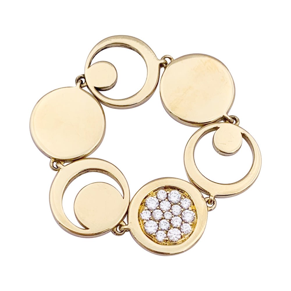 Bague Fred, "Miss Fred Moon" or jaune, diamants. - Maison Eloe