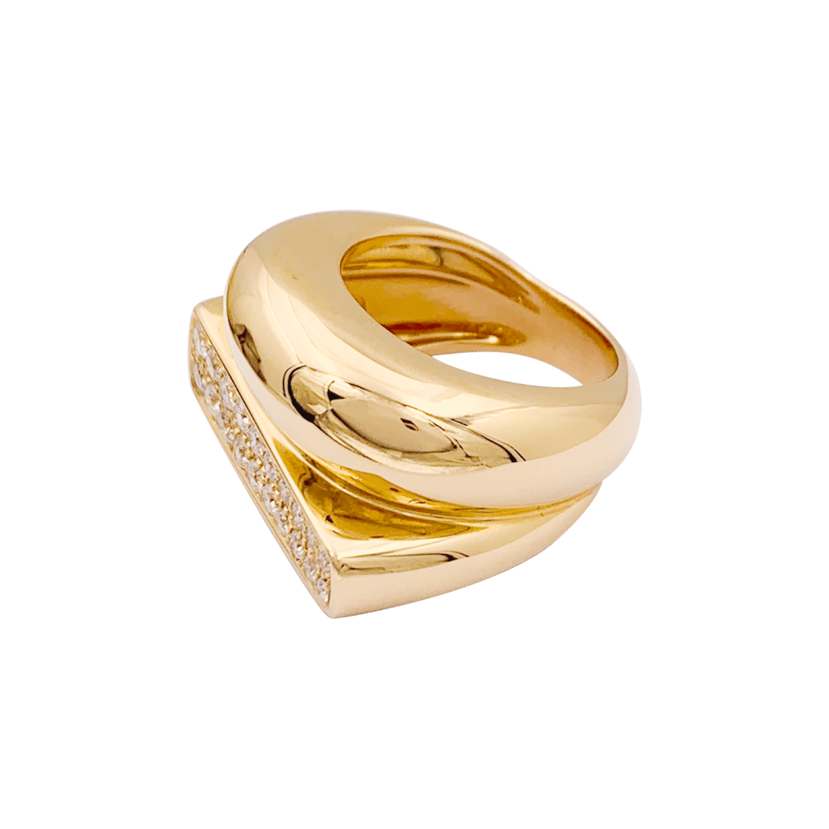 Bague Fred, "Success" or rose, diamants. - Maison Eloe