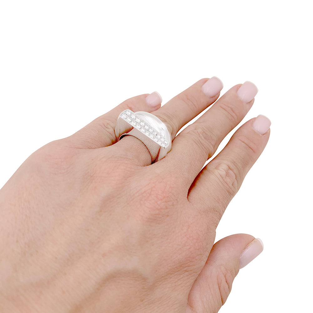 Fred ring, "Success" white gold, diamonds.
