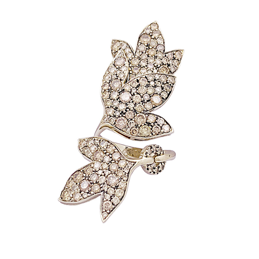 Bague H.Stern, "Hera", or noble, diamants bruns.