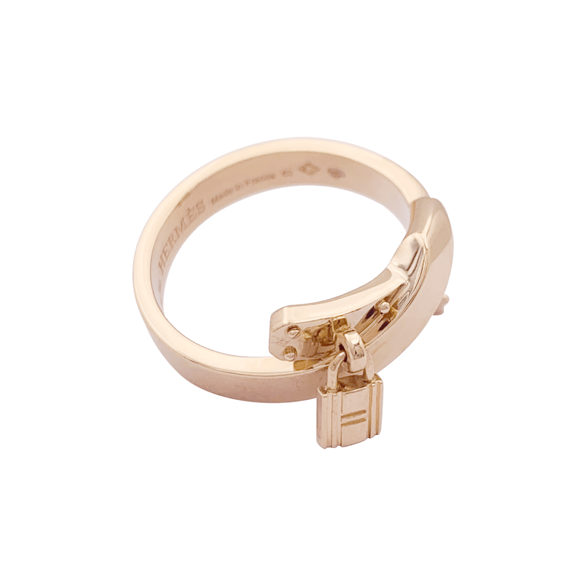 Bague Hermès "Kelly Gavroche" or rose. - Maison Eloe