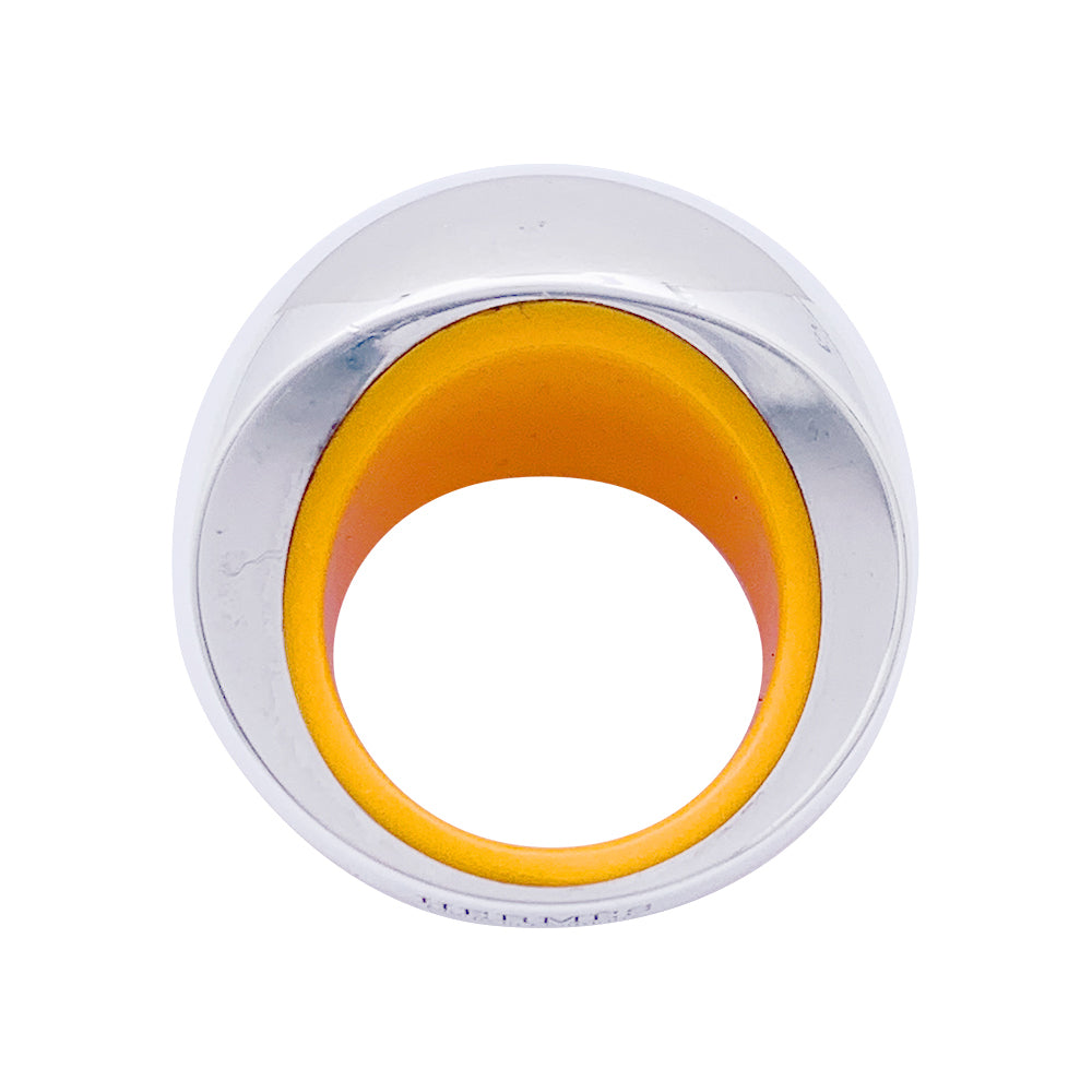 Bague Hermès "Quark" en argent.