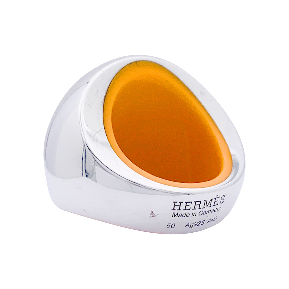 Hermès "Quark" ring in silver.