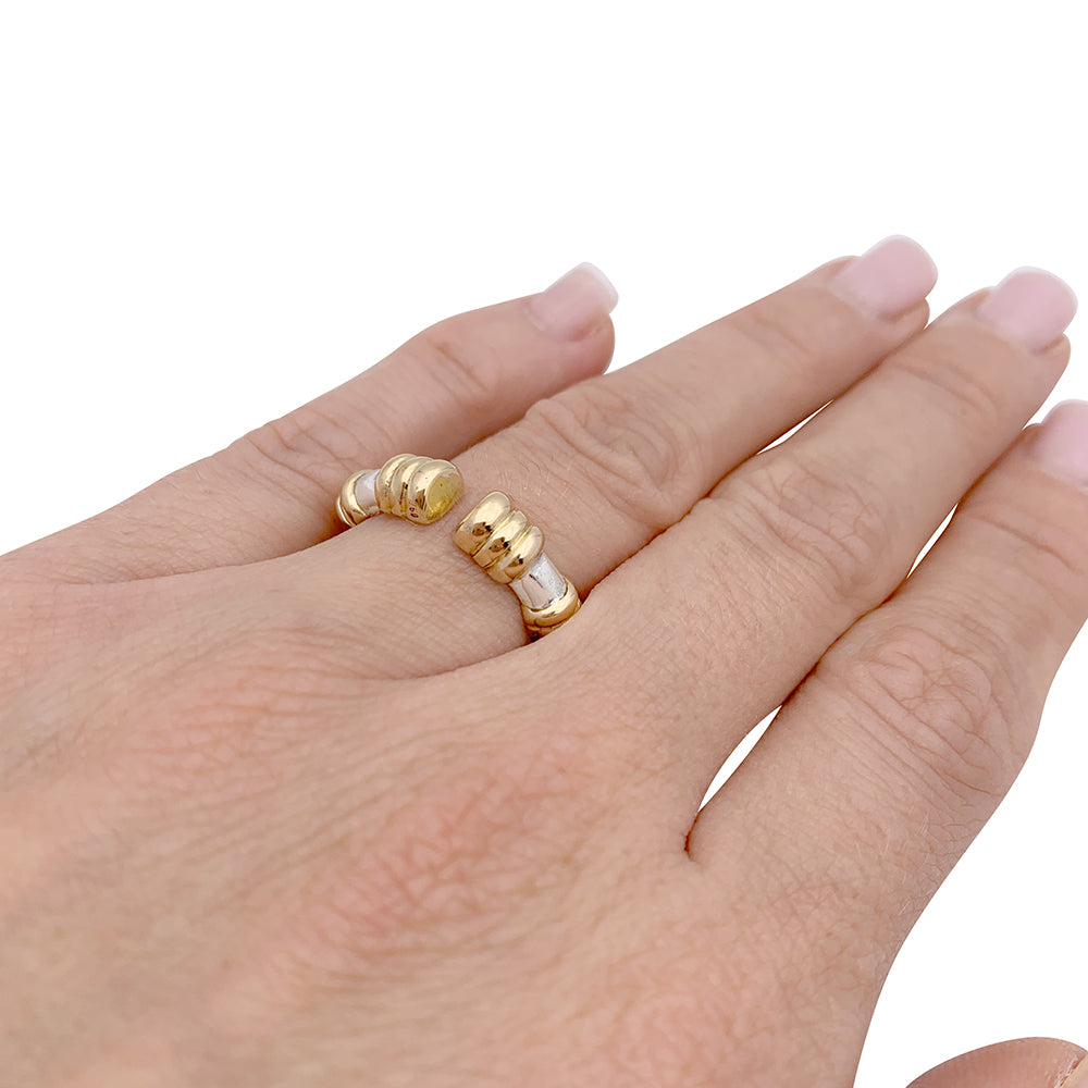 Lalaounis ring in silver and yellow gold