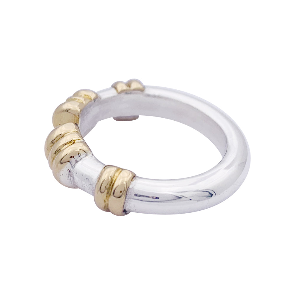 Bague Lalaounis en argent et or jaune