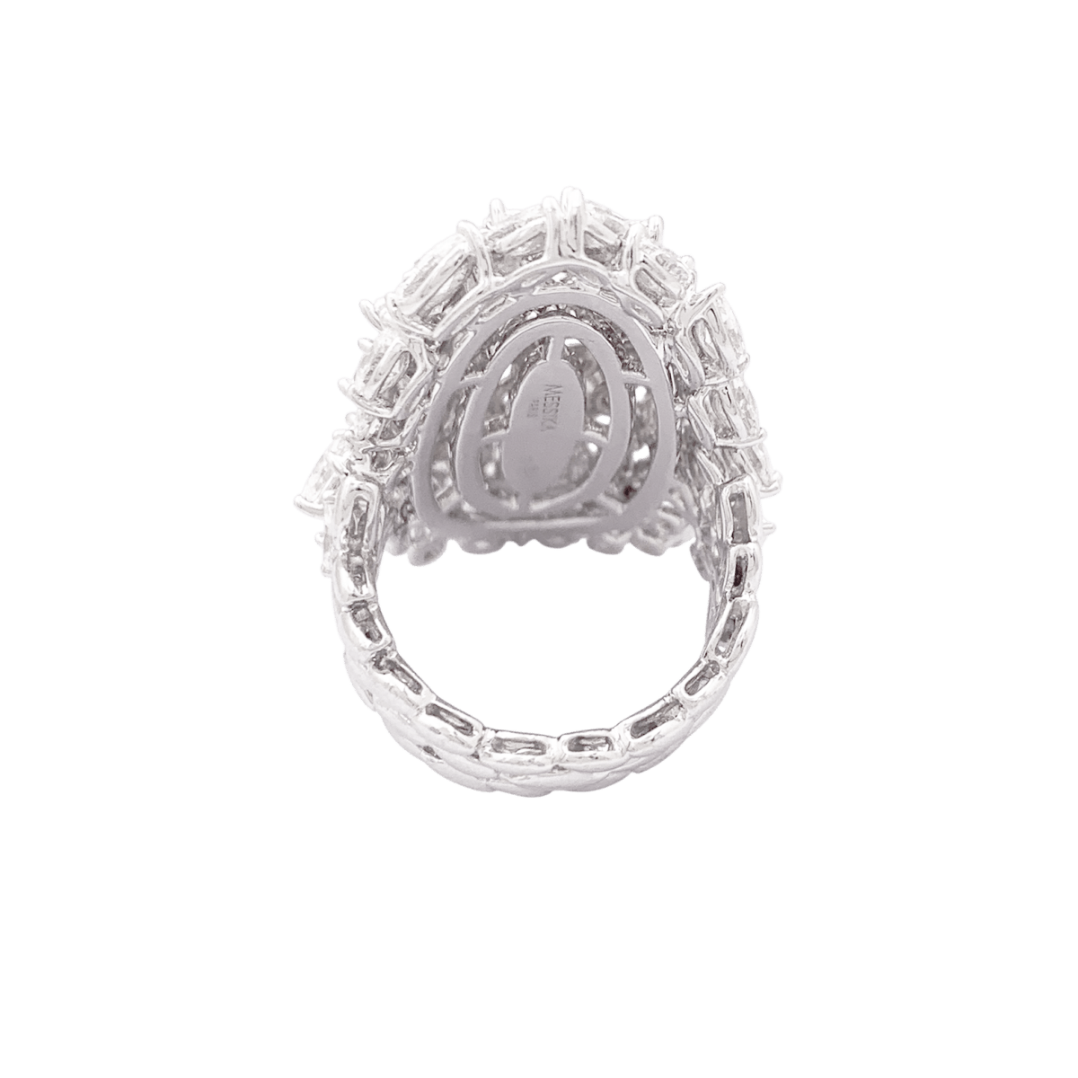 Bague Messika, diamants navette, or blanc. - Maison Eloe