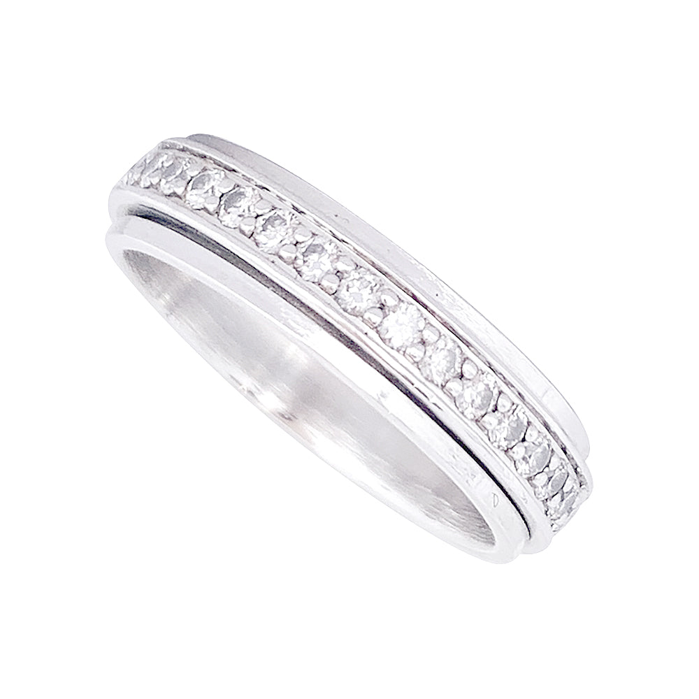 Bague Piaget "Possession" or blanc, diamants.