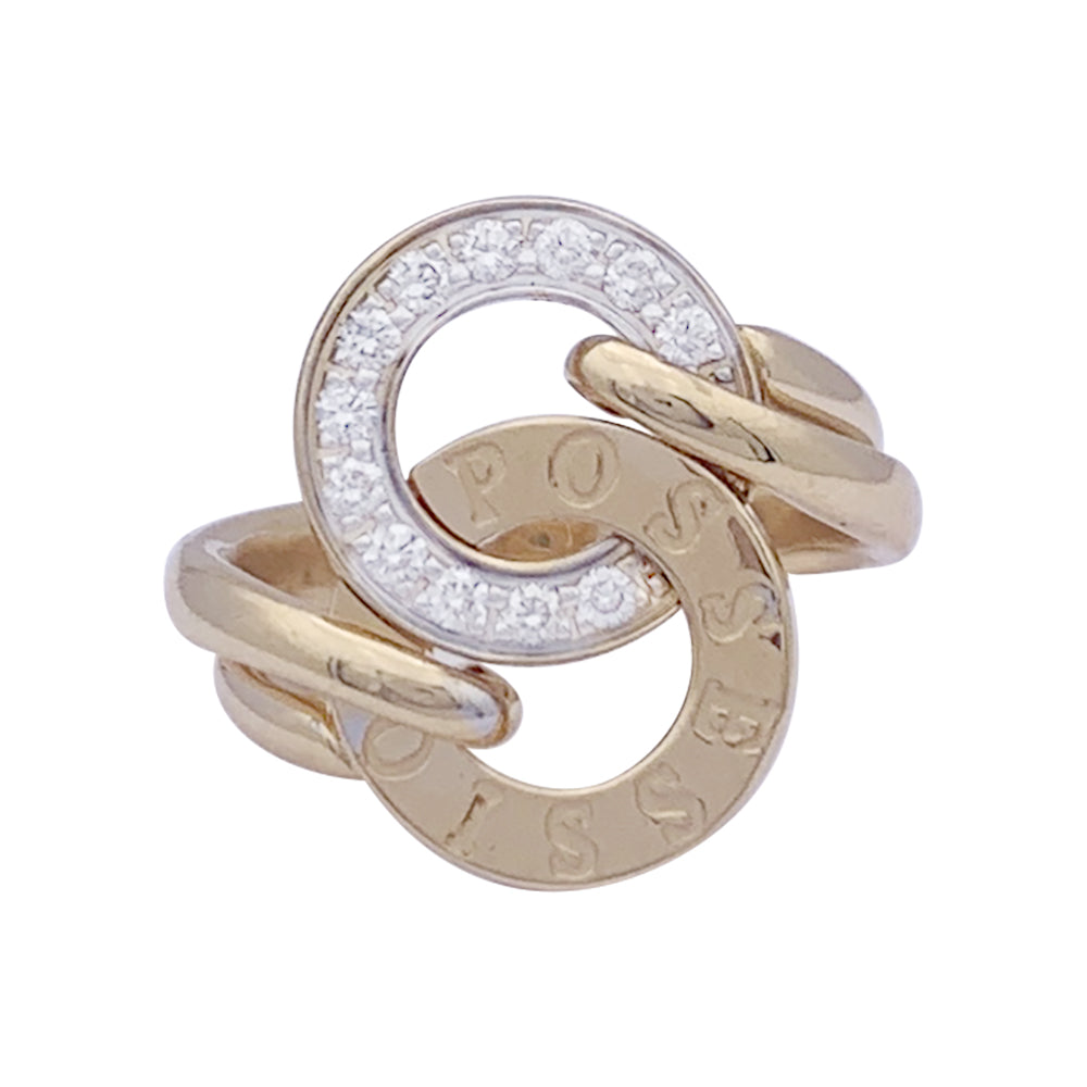 Bague Piaget "Possession" or jaune, diamants.