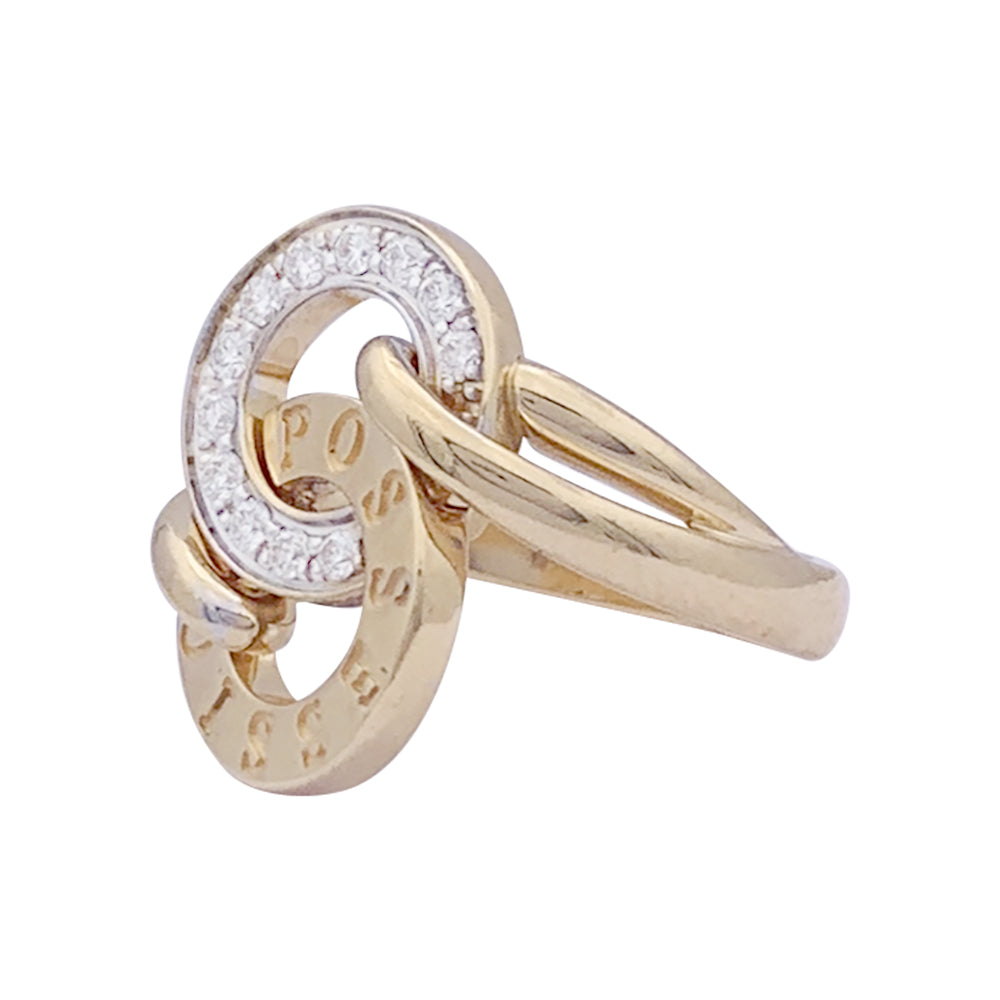 Piaget "Possession" ring in yellow gold and diamonds.